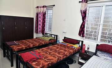 Girls Hostel with Separate COT